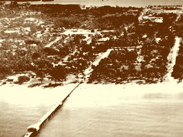 Aerial view of Naples in 1950